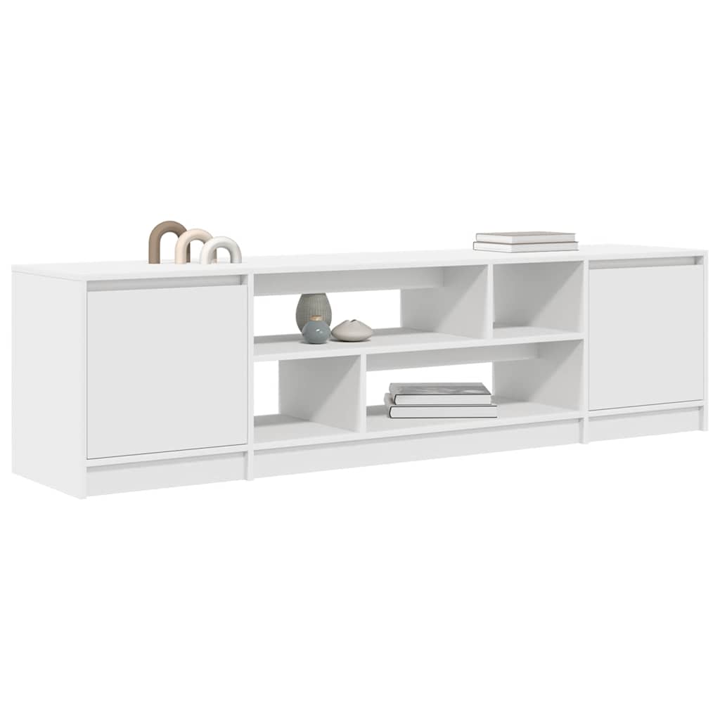 Dulap TV alb 188,5x41x50 cm lemn prelucrat GartenMobel Dekor