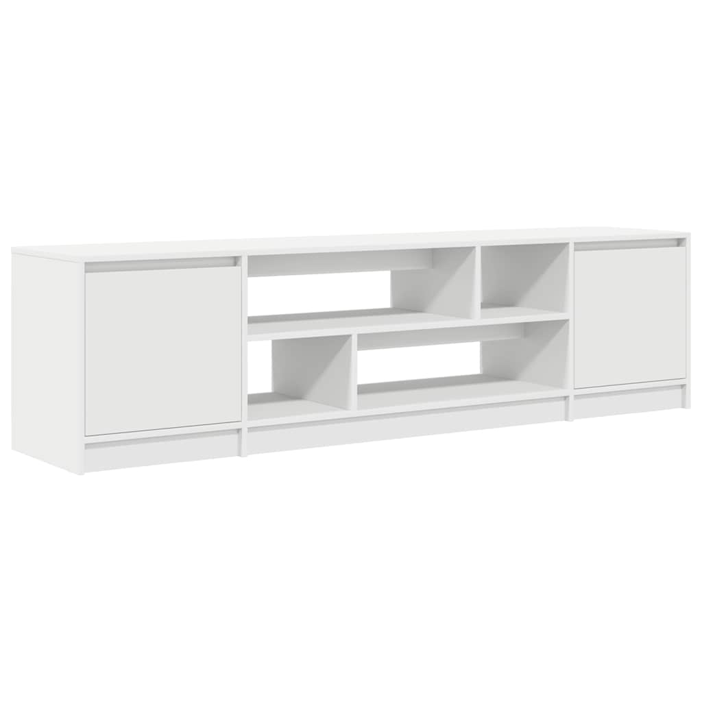 Dulap TV alb 188,5x41x50 cm lemn prelucrat GartenMobel Dekor