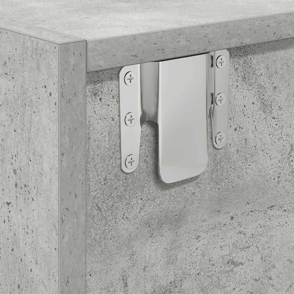 Dulap TV Beton Gri 80x31x25,5 cm Lemn prelucrat GartenMobel Dekor