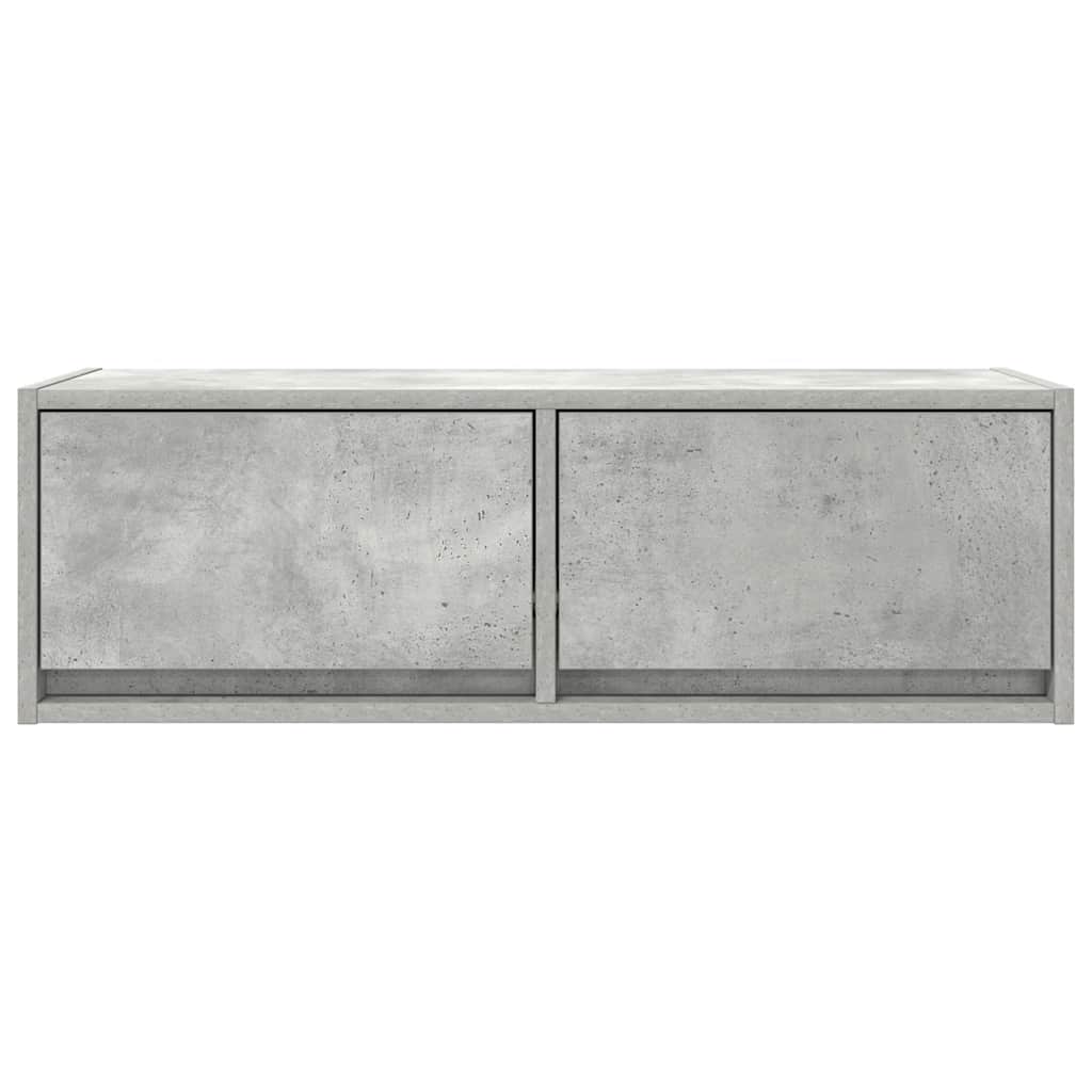 Dulap TV Beton Gri 80x31x25,5 cm Lemn prelucrat GartenMobel Dekor