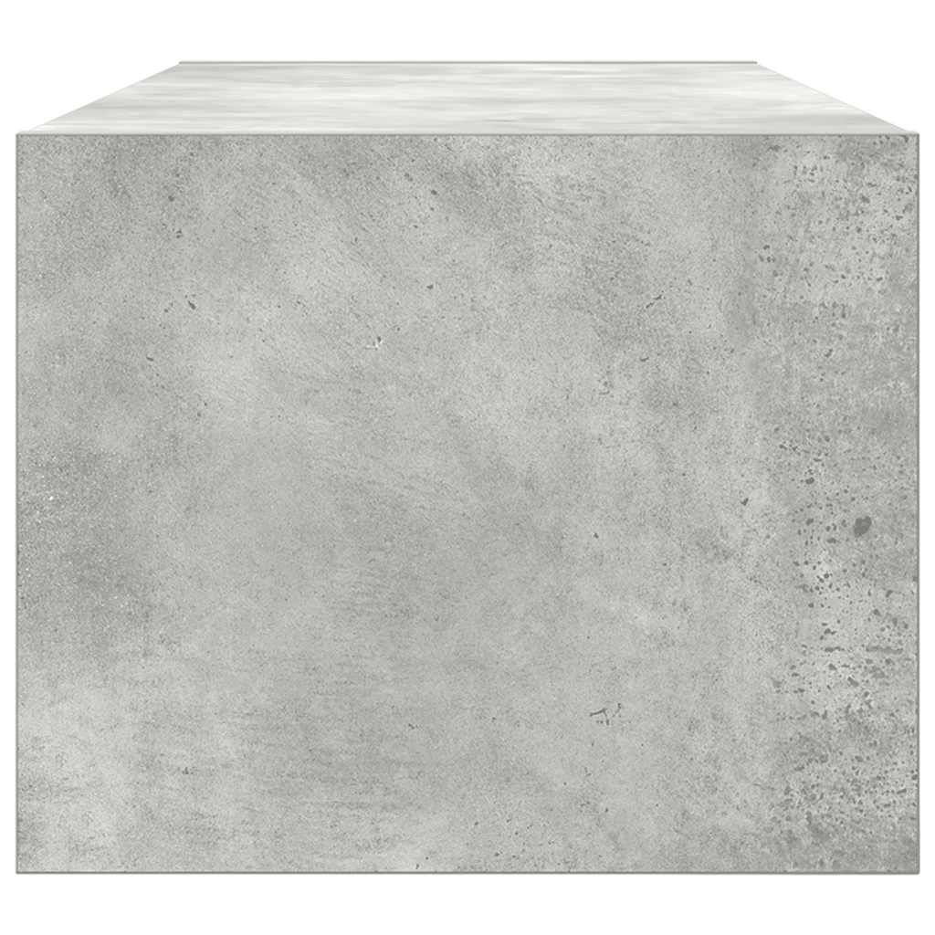 Dulap TV Beton Gri 80x31x25,5 cm Lemn prelucrat GartenMobel Dekor