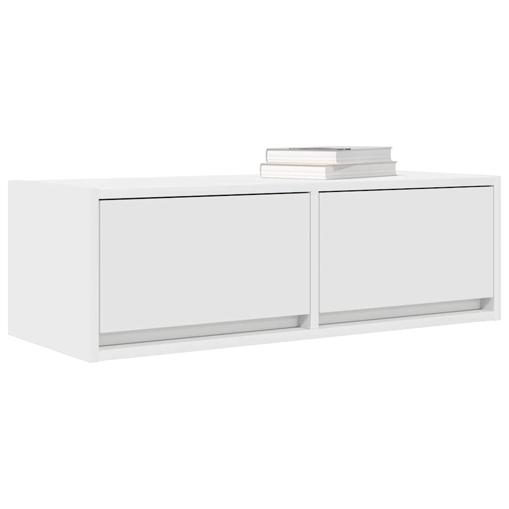 Dulap TV alb 80x31x25,5 cm lemn prelucrat GartenMobel Dekor