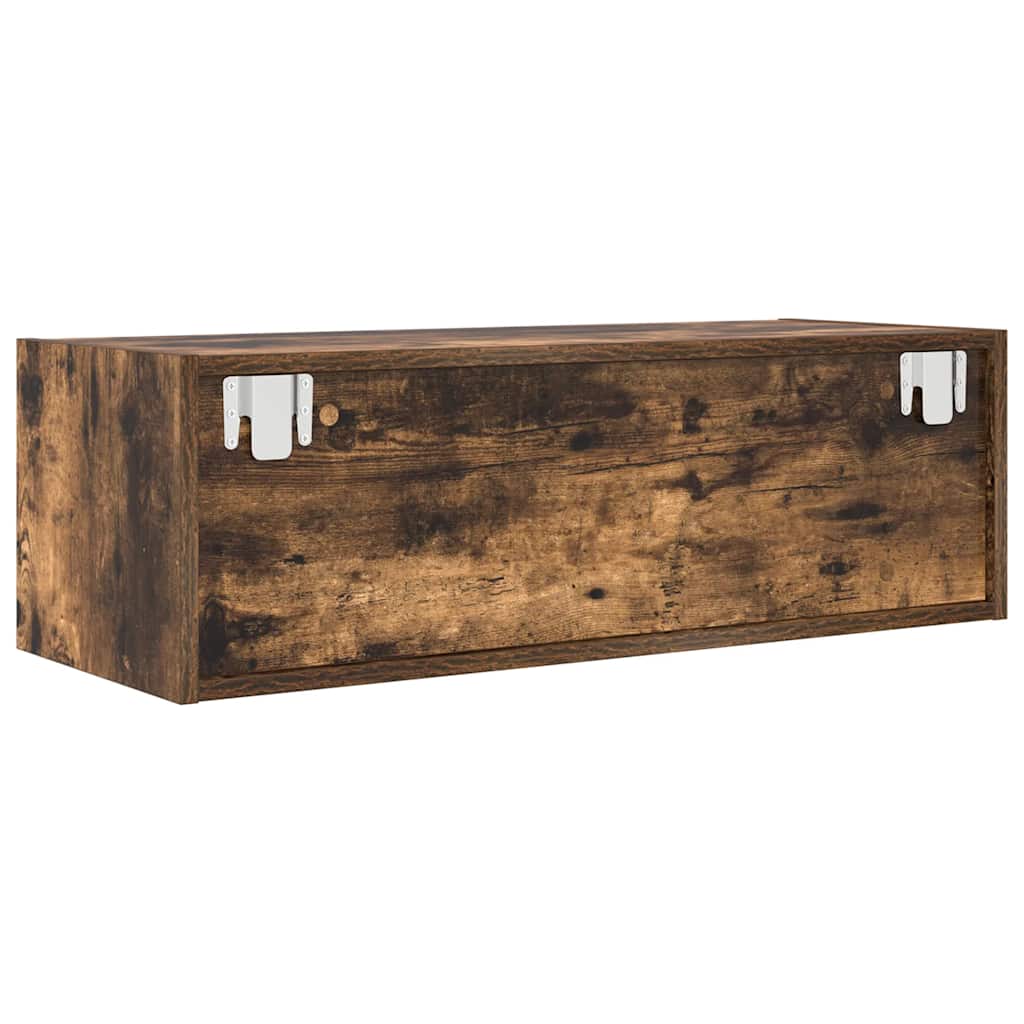 Dulap TV stejar afumat 80x31x25,5 cm din lemn de prelucrare GartenMobel Dekor