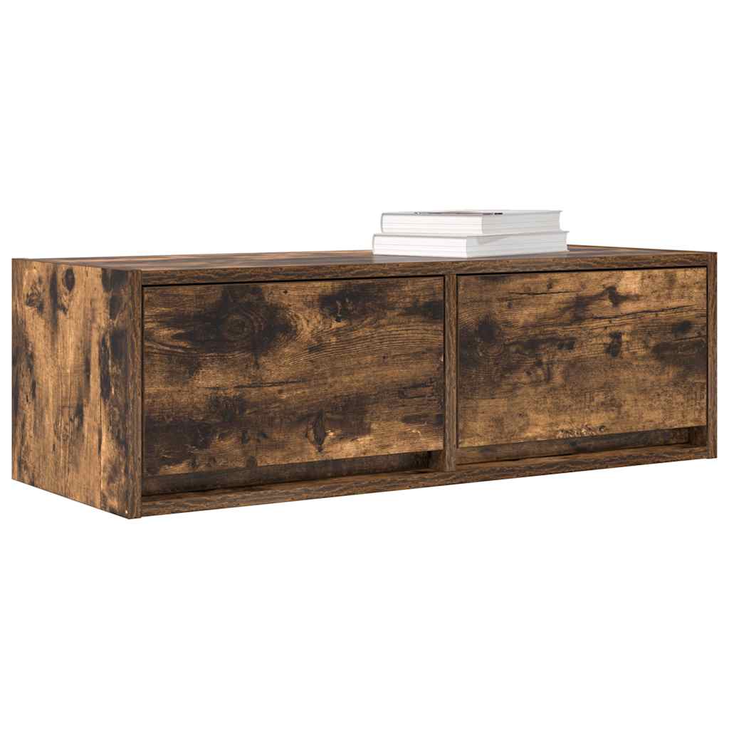 Dulap TV stejar afumat 80x31x25,5 cm din lemn de prelucrare GartenMobel Dekor