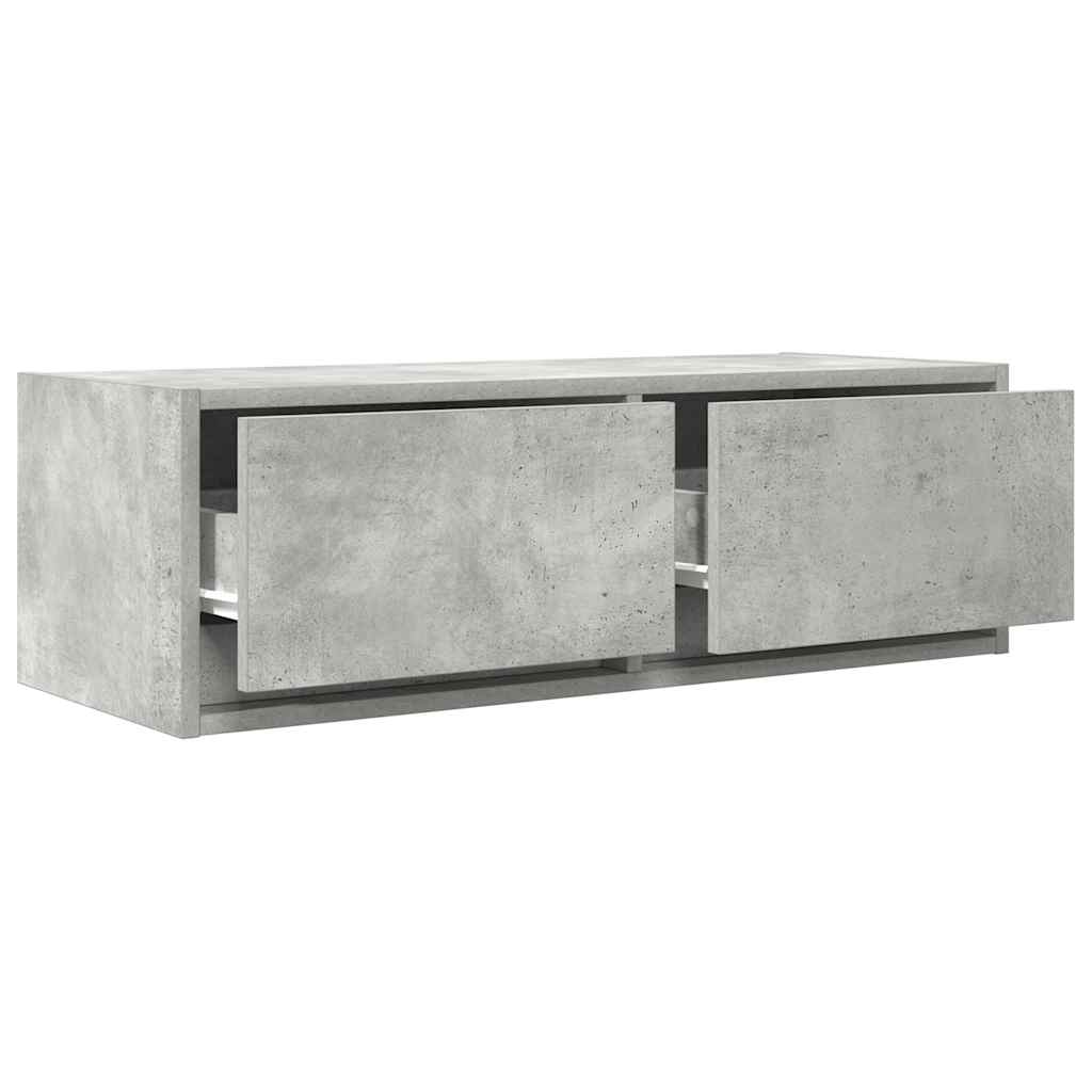 Dulapuri TV 2 buc Beton Gri 80x31x25,5 cm Lemn prelucrat GartenMobel Dekor
