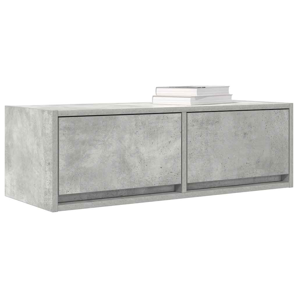 Dulapuri TV 2 buc Beton Gri 80x31x25,5 cm Lemn prelucrat GartenMobel Dekor