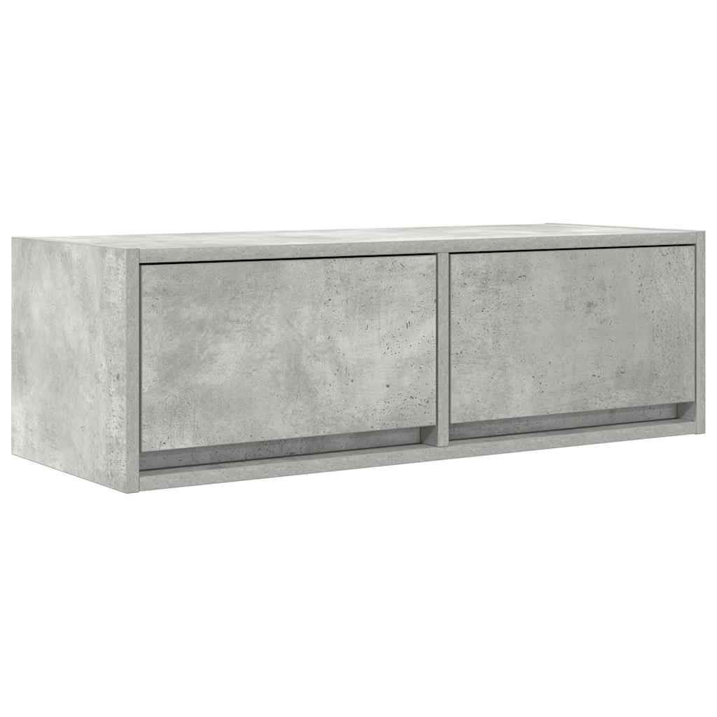 Dulapuri TV 2 buc Beton Gri 80x31x25,5 cm Lemn prelucrat GartenMobel Dekor