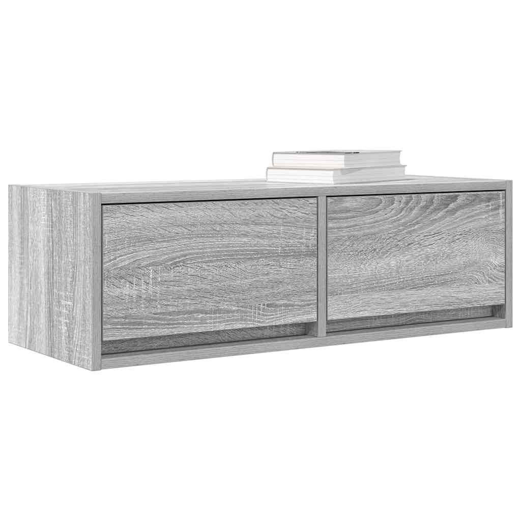 Dulapuri TV 2 buc Gri Sonoma 80x31x25,5 cm Lemn prelucrat GartenMobel Dekor