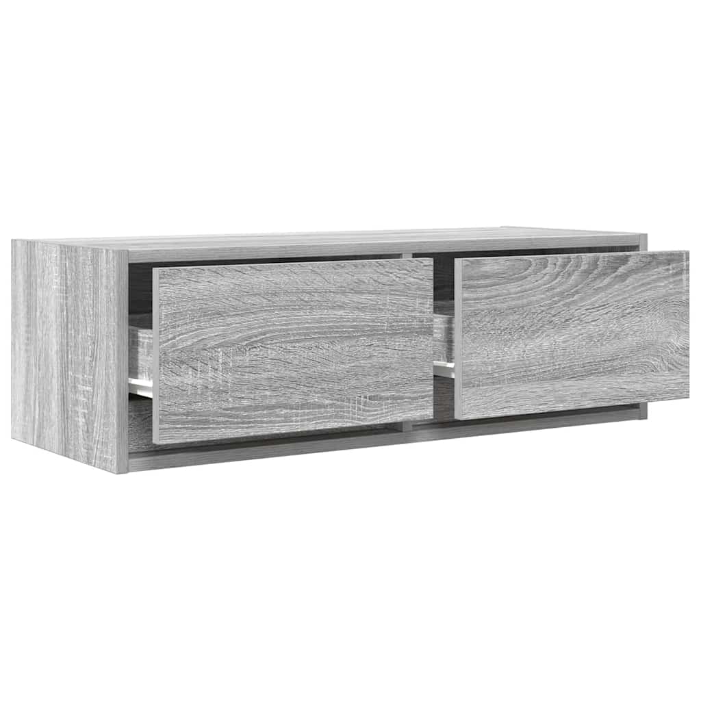 Dulapuri TV 2 buc Gri Sonoma 80x31x25,5 cm Lemn prelucrat GartenMobel Dekor