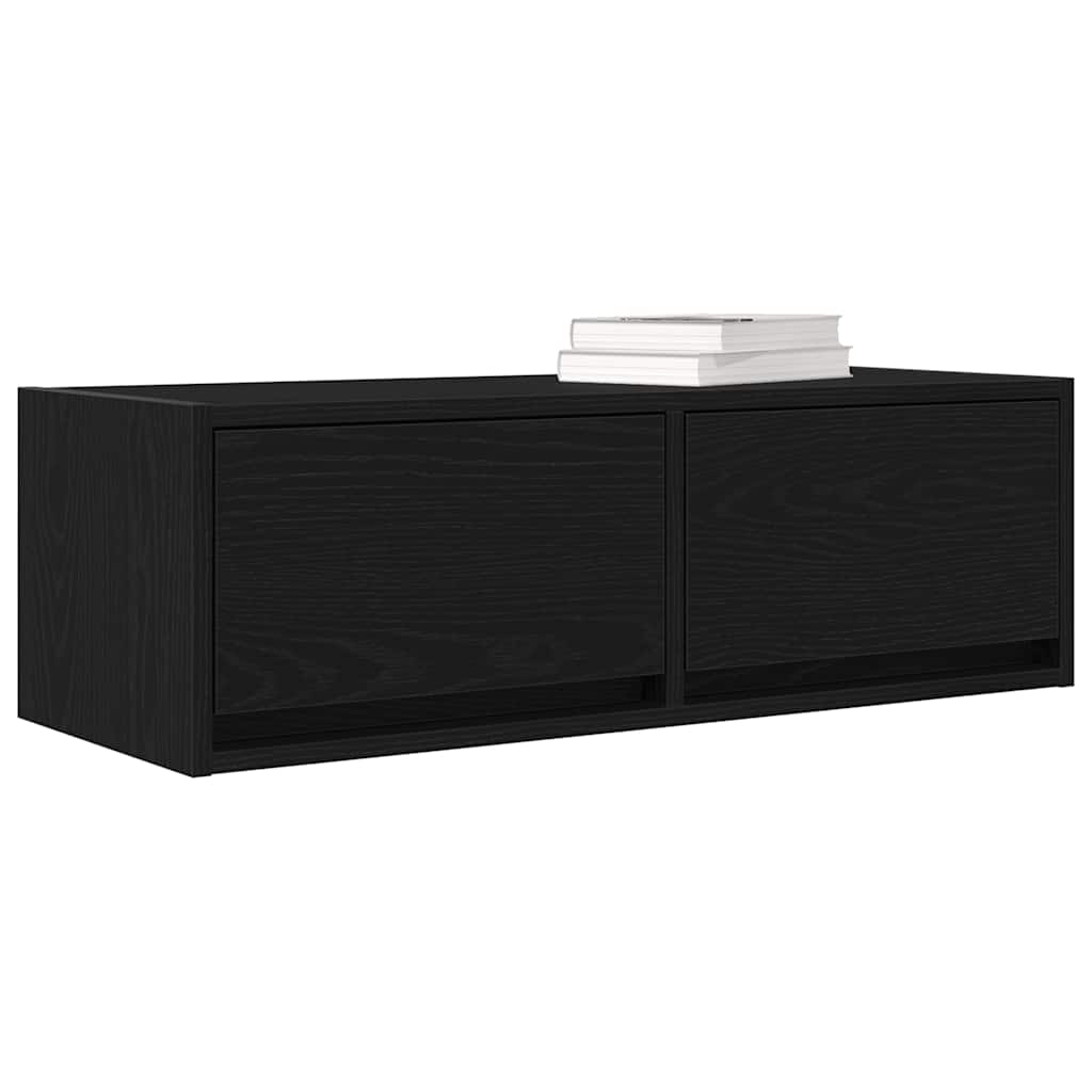 Dulapuri TV 2 buc Stejar negru 80x31x25,5 cm Lemn prelucrat GartenMobel Dekor
