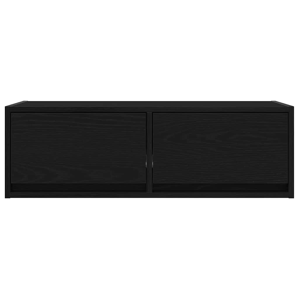Dulapuri TV 2 buc Stejar negru 80x31x25,5 cm Lemn prelucrat GartenMobel Dekor