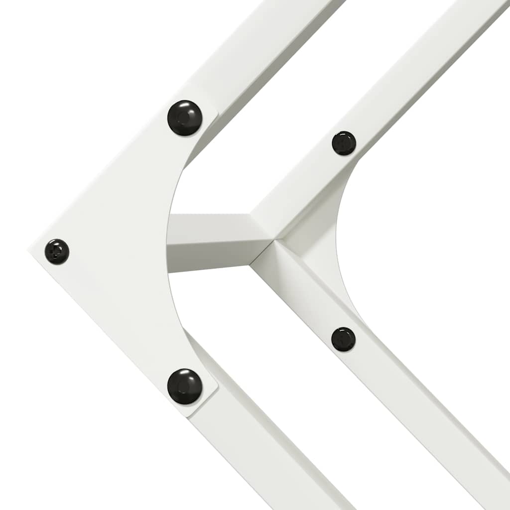 Suport pentru lemne de foc alb Oțel laminat la rece GartenMobel Dekor