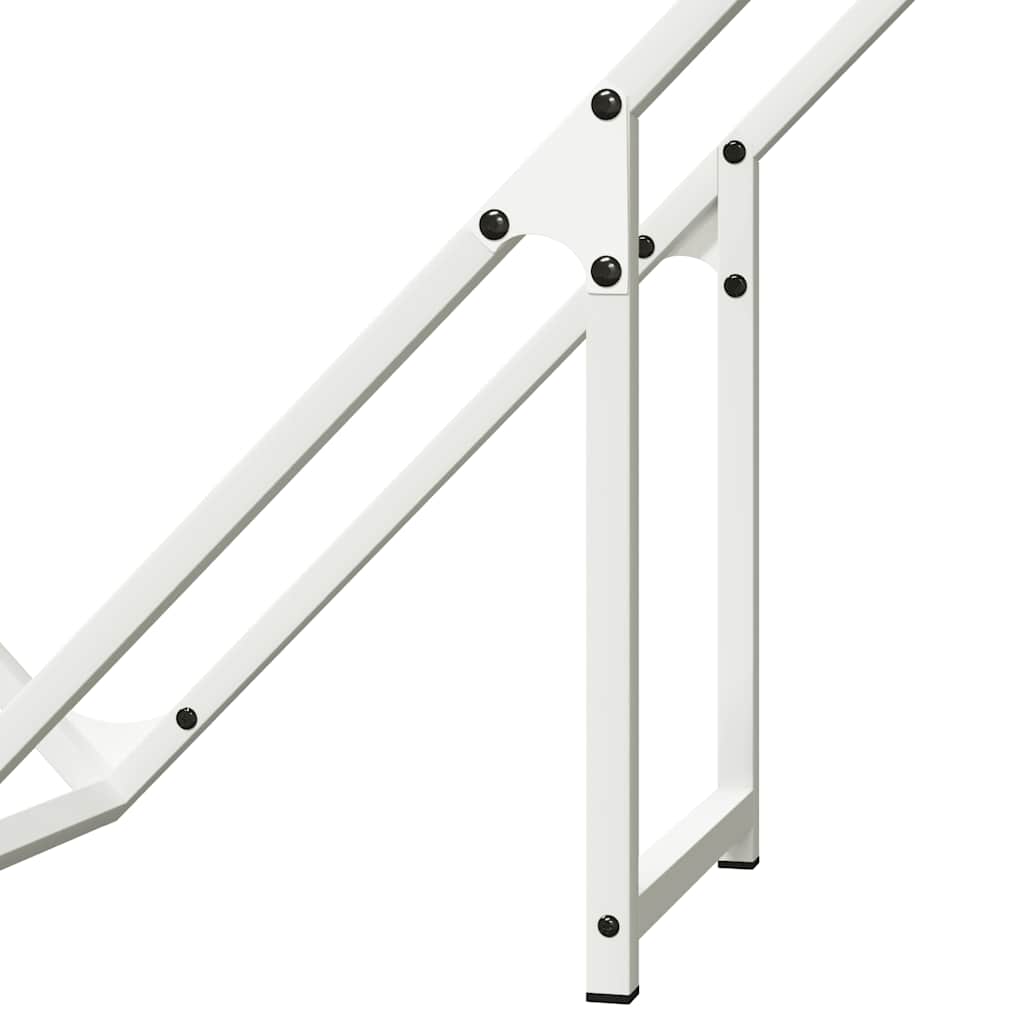 Suport pentru lemne de foc alb Oțel laminat la rece GartenMobel Dekor