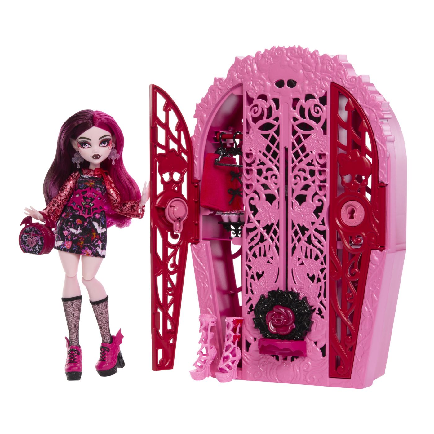 MONSTER HIGH GRADINA DE LA MIEZUL NOPTII PAPUSA DRACULAURA SuperHeroes ToysZone