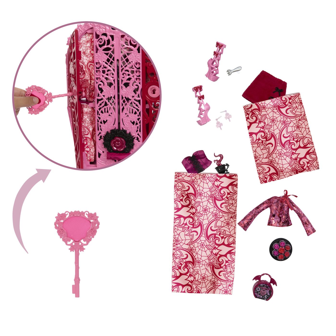 MONSTER HIGH GRADINA DE LA MIEZUL NOPTII PAPUSA DRACULAURA SuperHeroes ToysZone