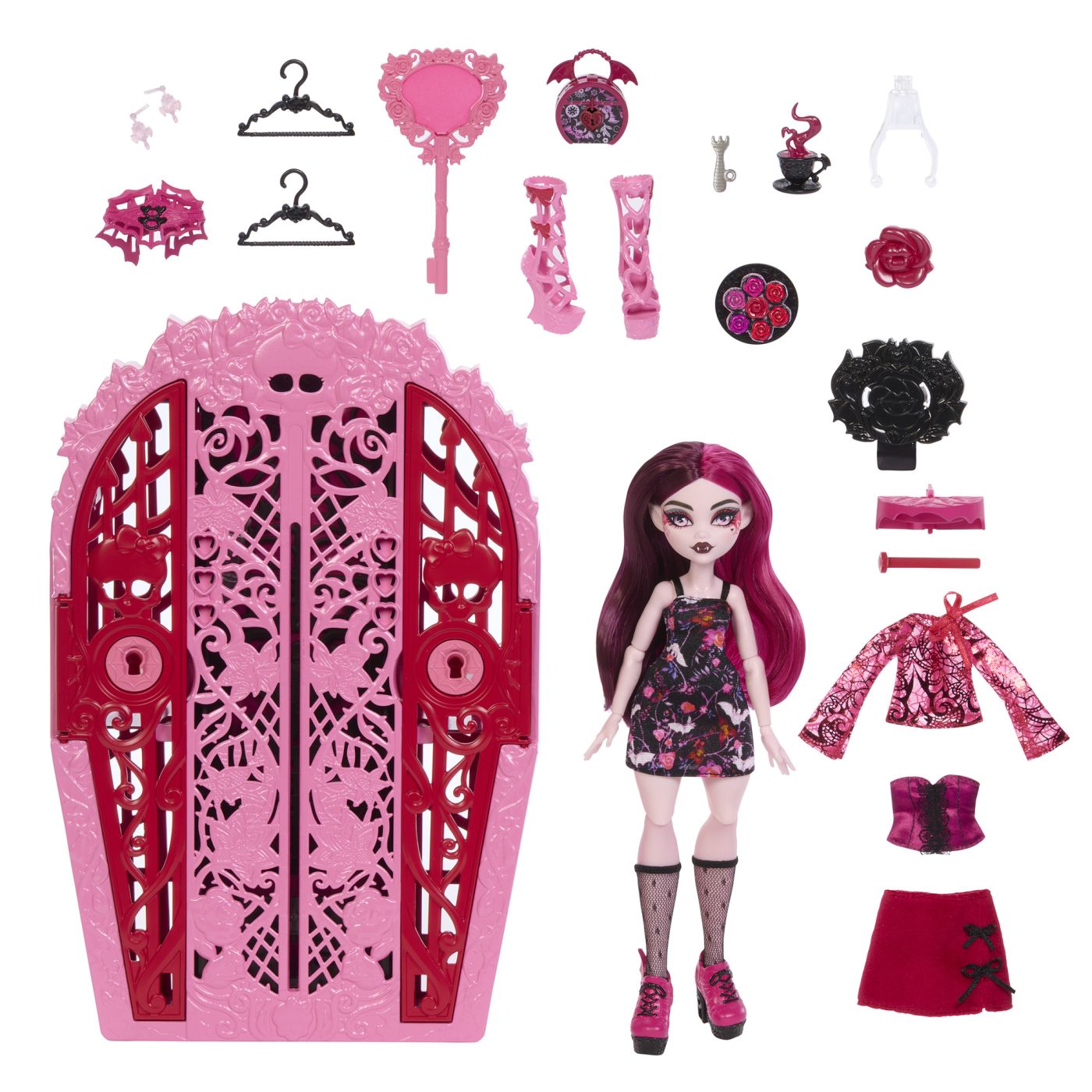 MONSTER HIGH GRADINA DE LA MIEZUL NOPTII PAPUSA DRACULAURA SuperHeroes ToysZone