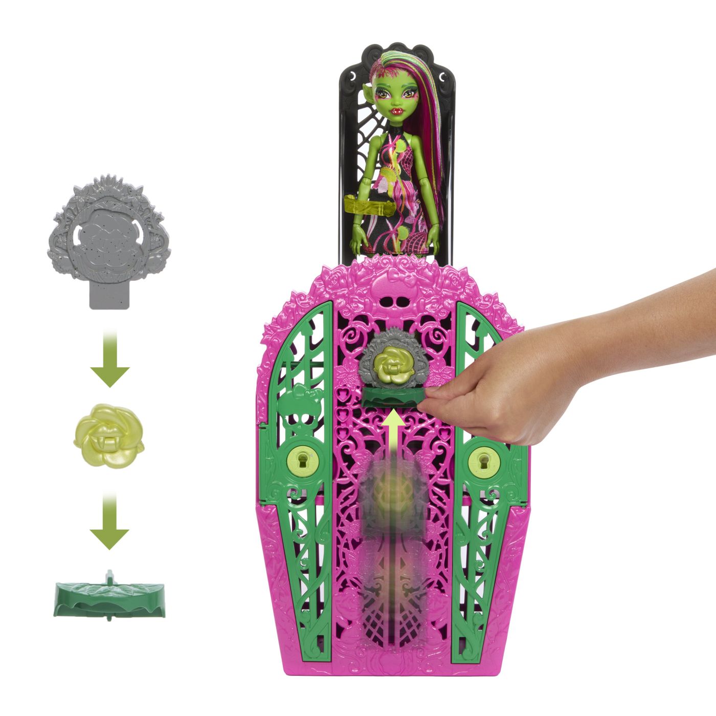 MONSTER HIGH GRADINA DE LA MIEZUL NOPTII PAPUSA VENUS MCFLYTRAP SuperHeroes ToysZone