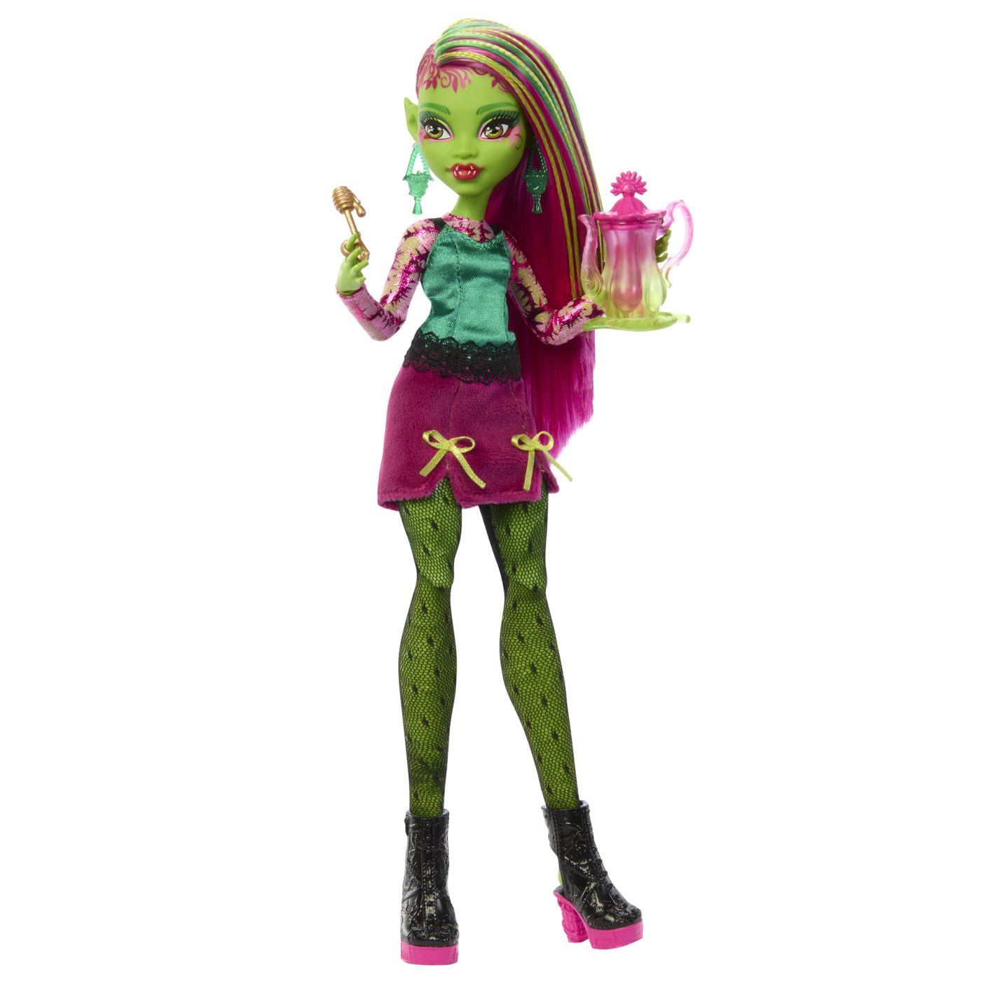 MONSTER HIGH GRADINA DE LA MIEZUL NOPTII PAPUSA VENUS MCFLYTRAP SuperHeroes ToysZone