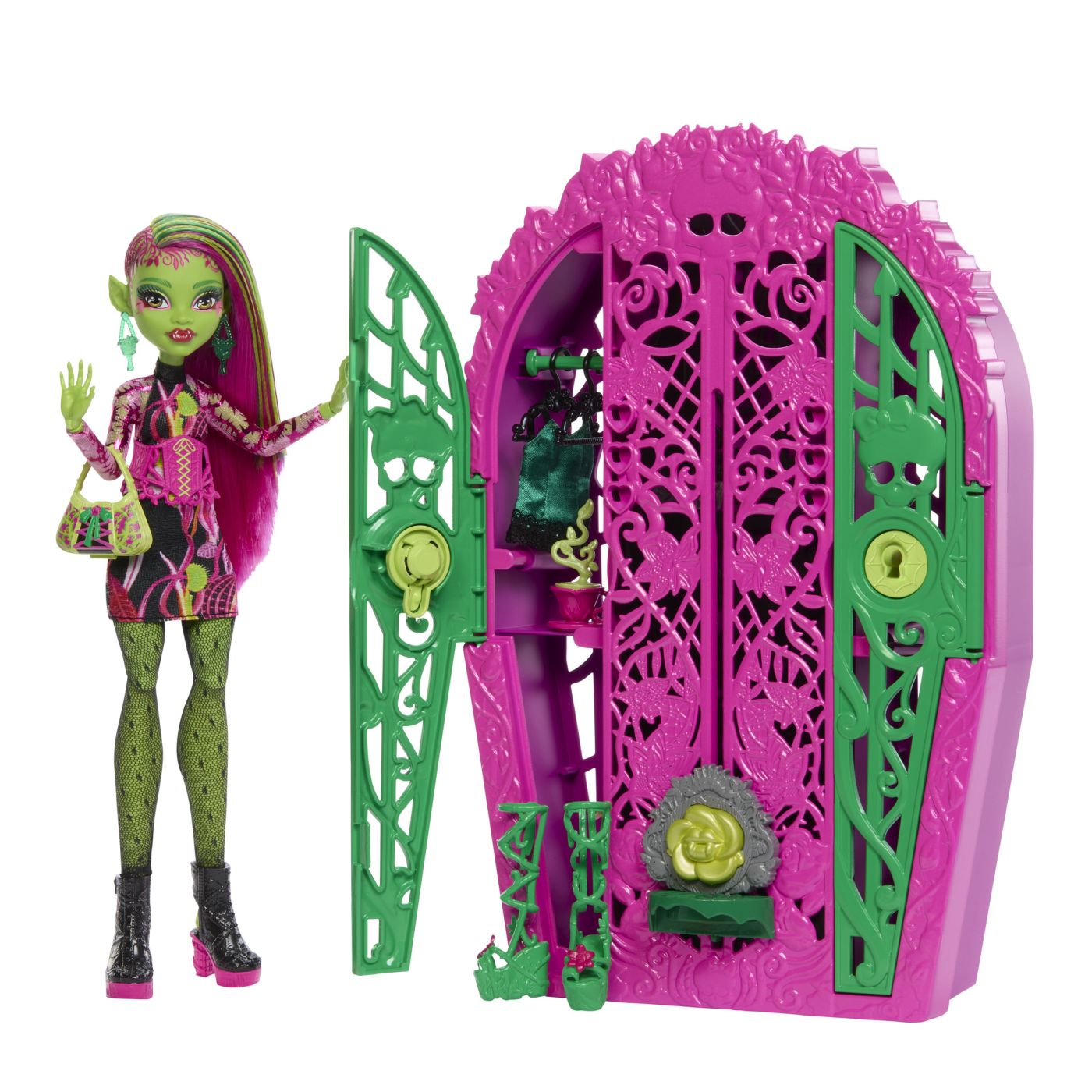 MONSTER HIGH GRADINA DE LA MIEZUL NOPTII PAPUSA VENUS MCFLYTRAP SuperHeroes ToysZone