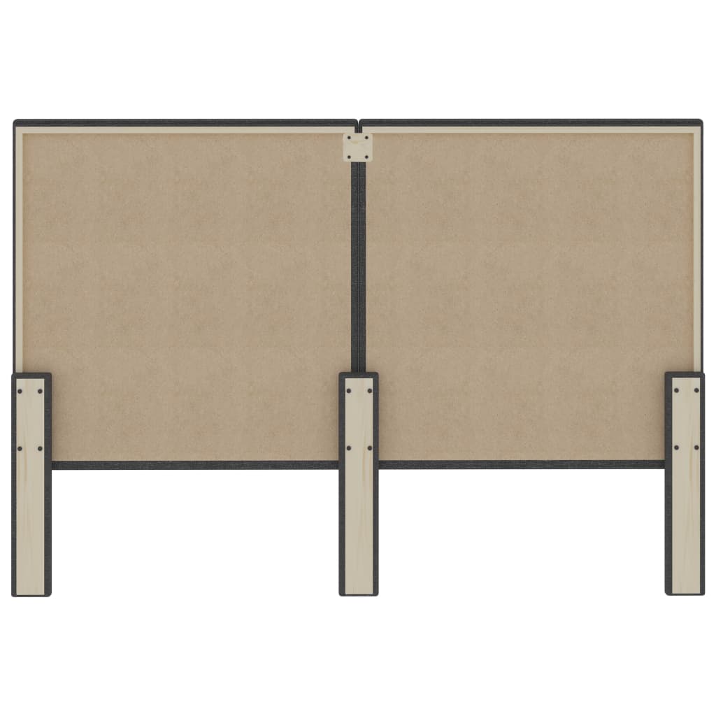 Tăblie de pat, gri închis, 140 x 200 cm, material textil  GartenMobel Dekor