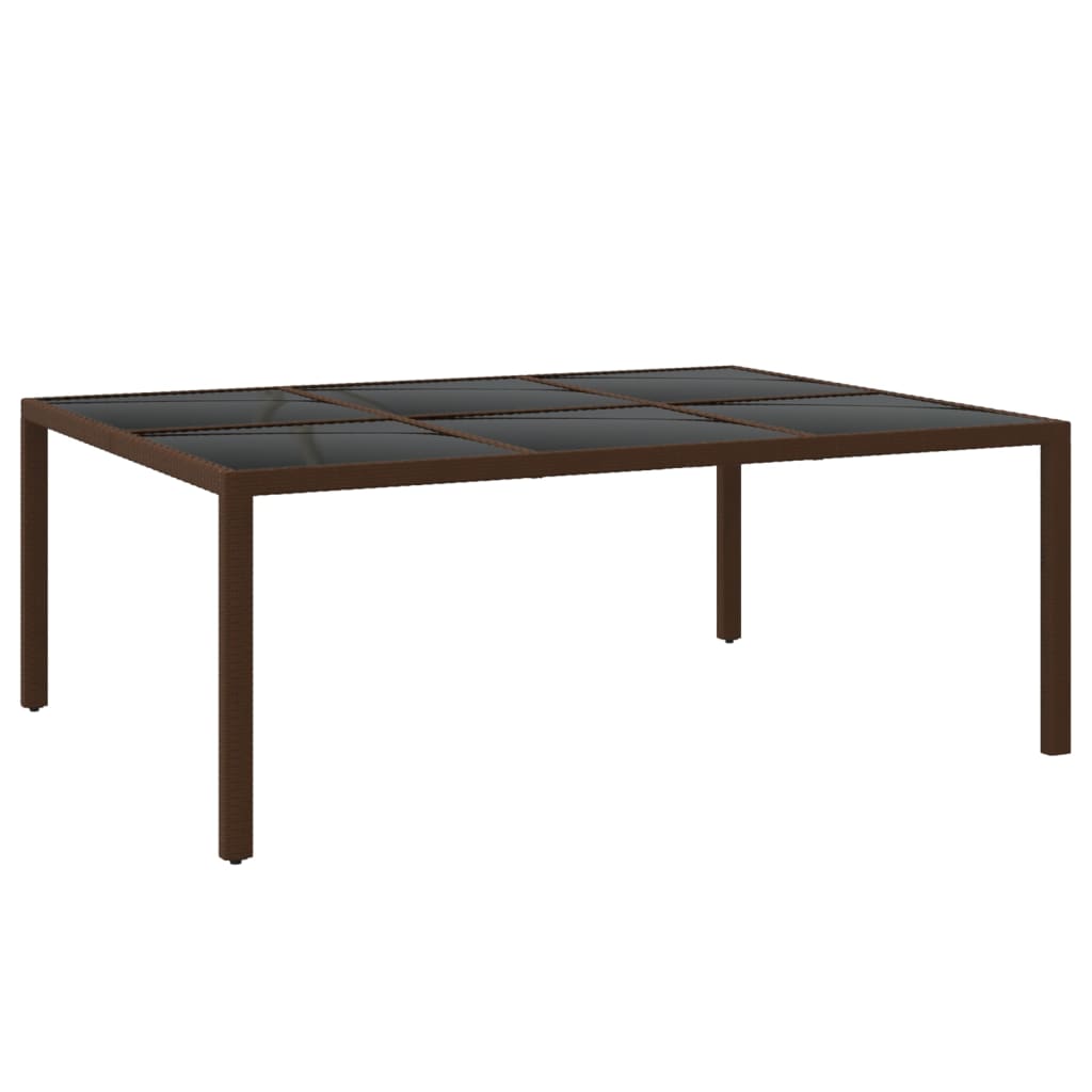 Set mobilier de grădină, 11 piese, maro, poliratan GartenMobel Dekor