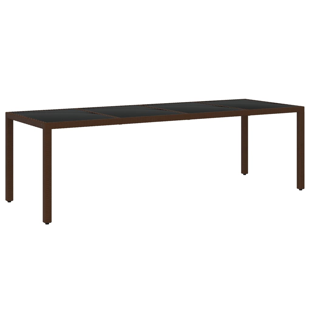 Set mobilier de grădină, 11 piese, maro, poliratan GartenMobel Dekor