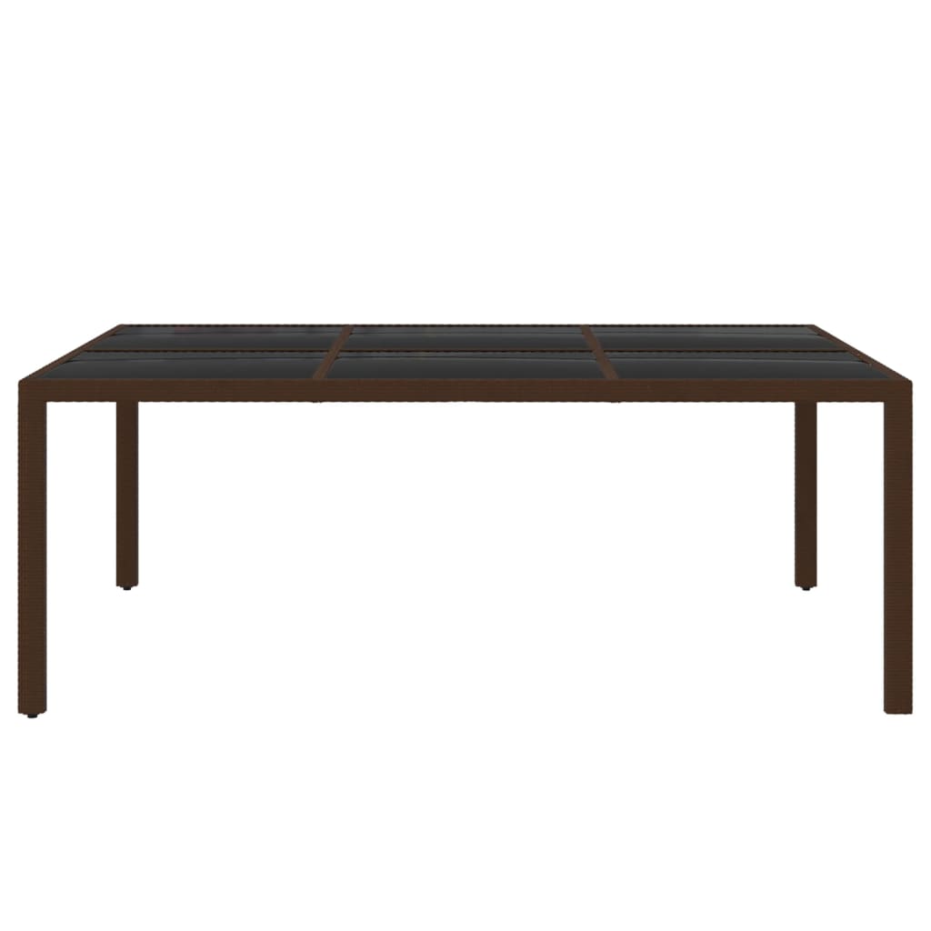 Set mobilier de grădină, 11 piese, maro, poliratan GartenMobel Dekor