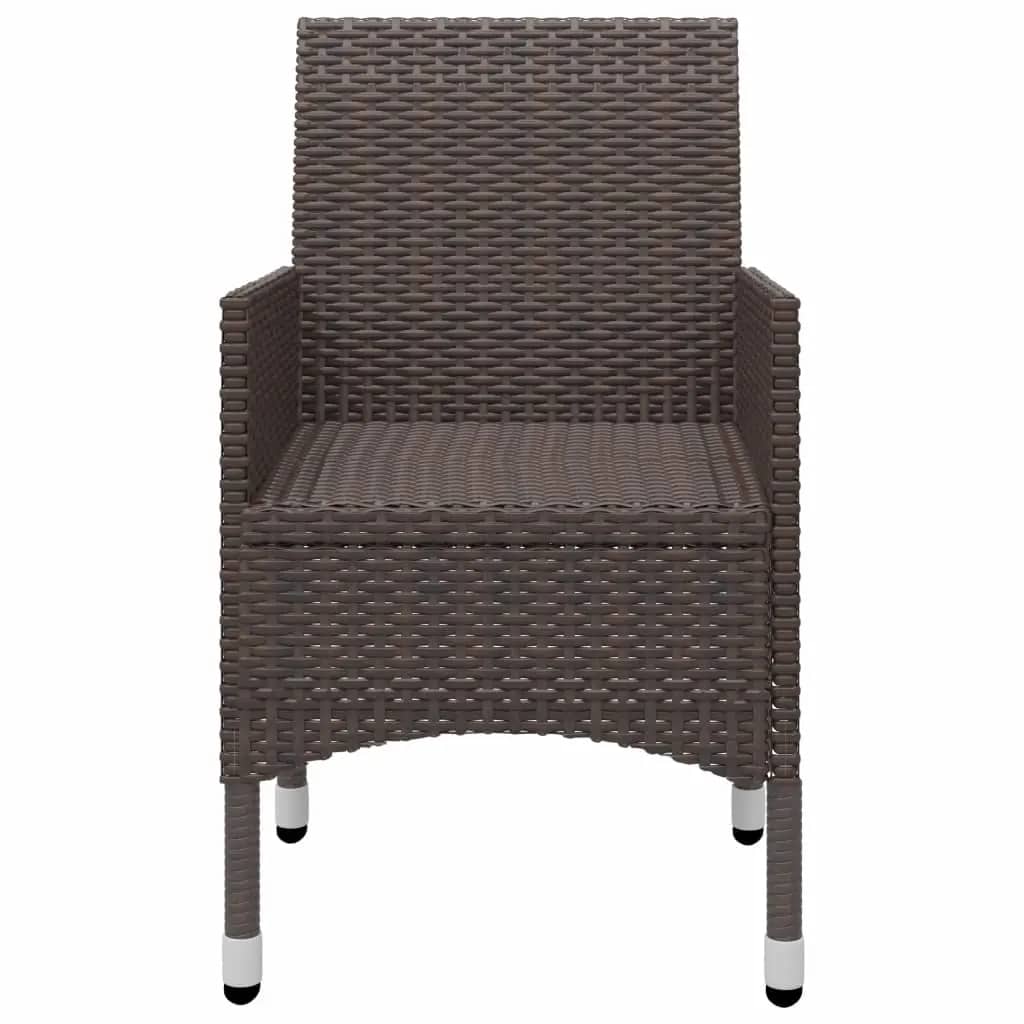 Set mobilier de grădină cu perne, 3 piese, maro GartenMobel Dekor