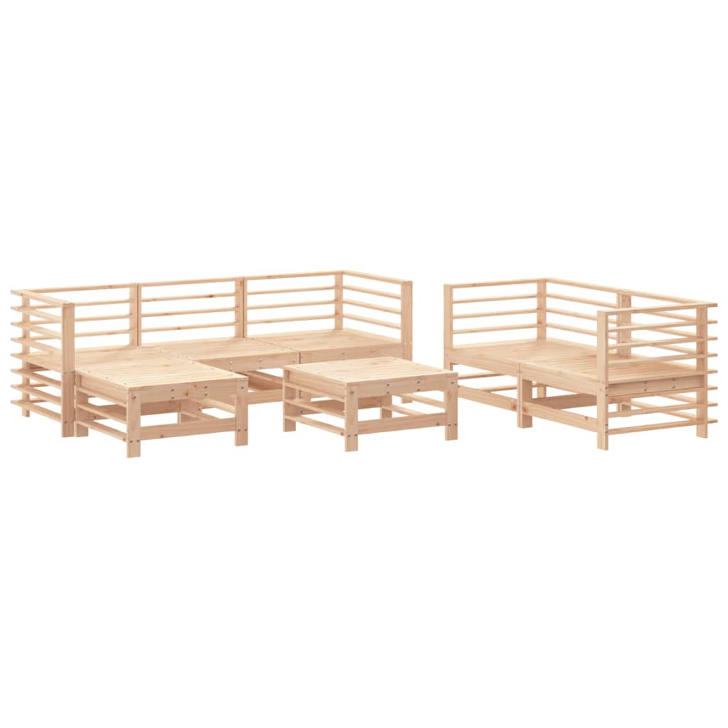 Set mobilier de grădină, 7 piese, lemn masiv de pin GartenMobel Dekor