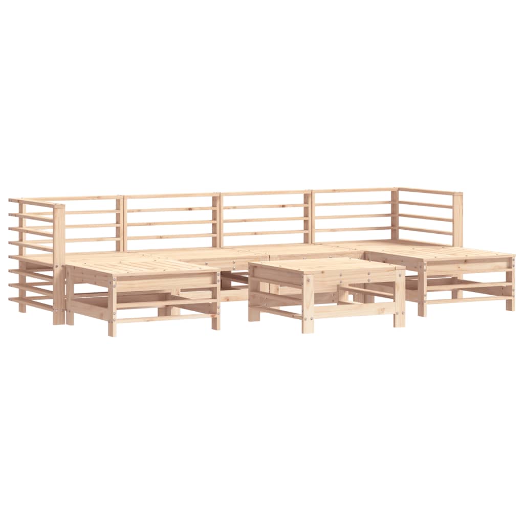 Set mobilier de grădină, 7 piese, lemn masiv de pin GartenMobel Dekor