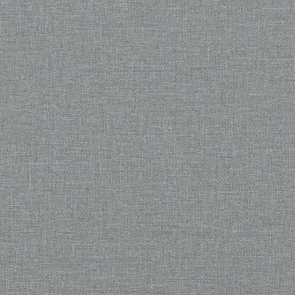 Pat de zi cu extensie și saltele, gri deschis 100x200 cm textil GartenMobel Dekor