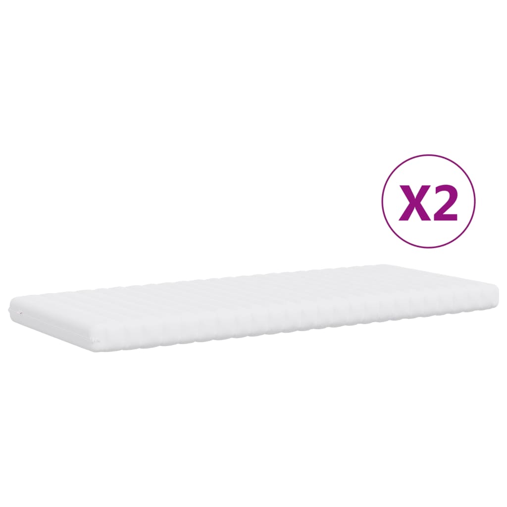 Pat de zi cu extensie și saltele, gri deschis 100x200 cm textil GartenMobel Dekor