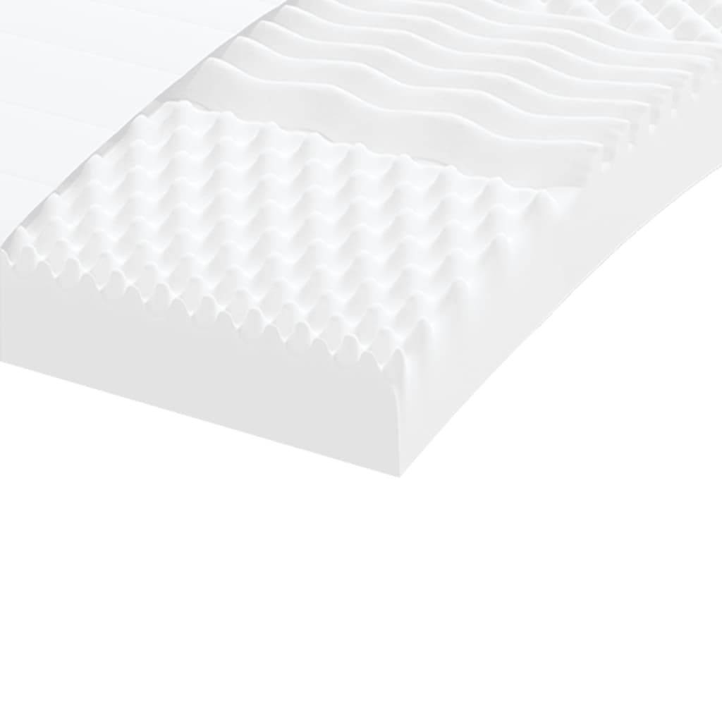 Pat de zi cu extensie și saltele, gri deschis 100x200 cm textil GartenMobel Dekor