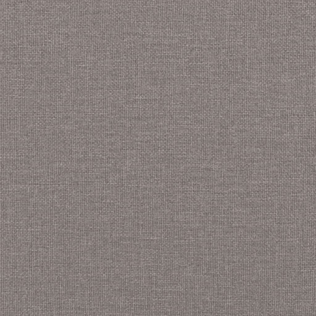 Pat de zi cu extensie și saltele, gri taupe, 90x200 cm, textil GartenMobel Dekor