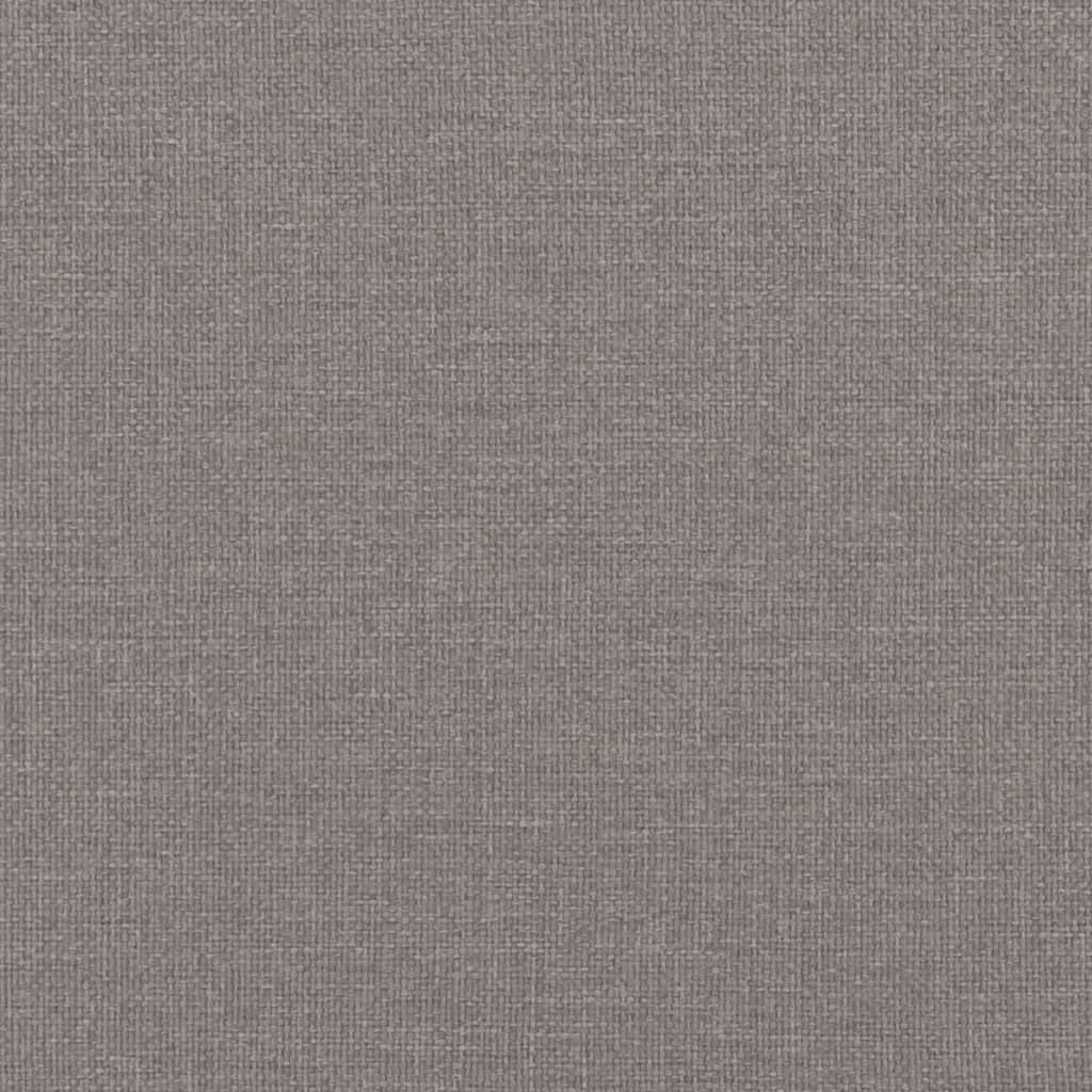Pat de zi cu extensie și saltele, gri taupe, 90x200 cm, textil GartenMobel Dekor