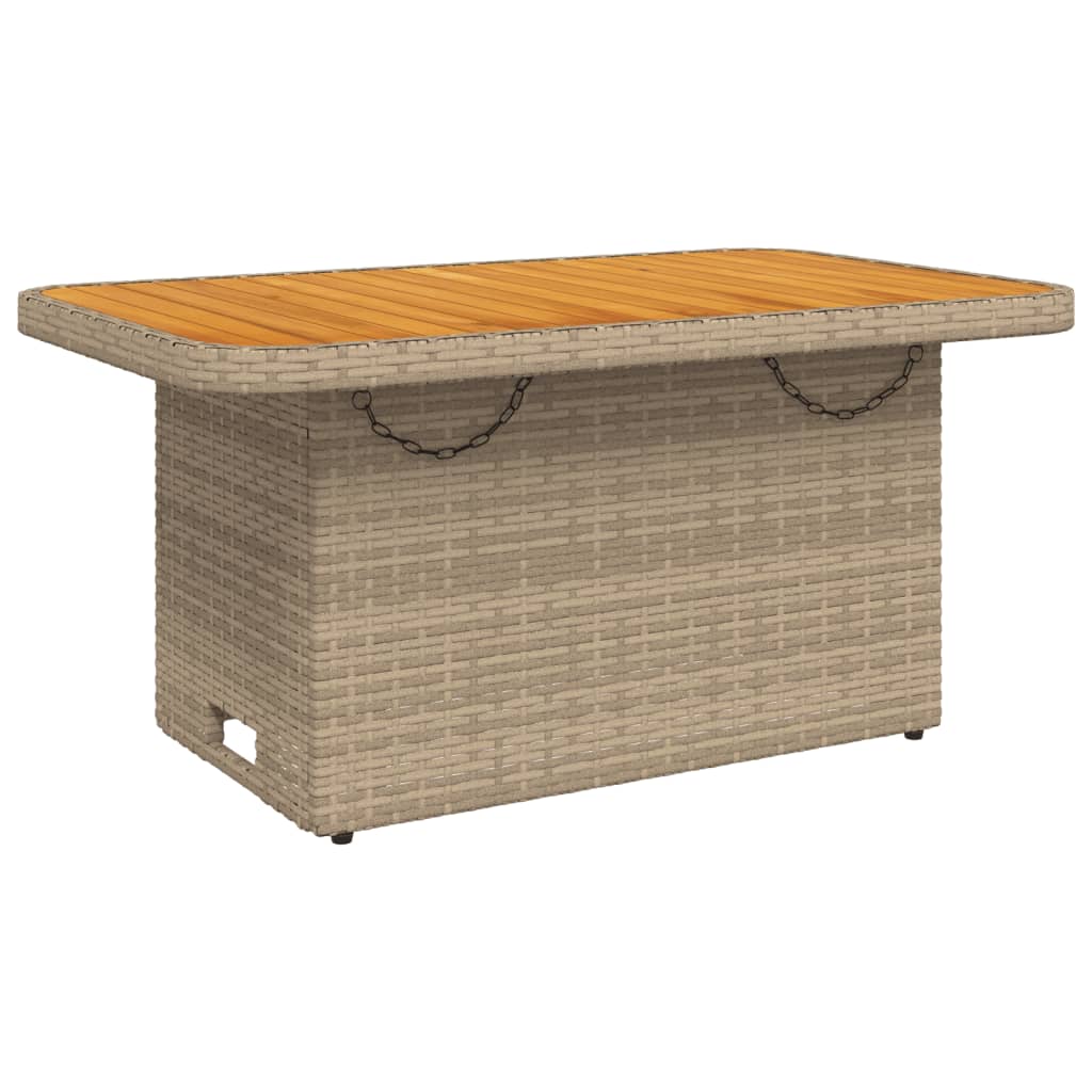Set mobilier de grădină, 2 piese, cu perne, bej, poliratan GartenMobel Dekor