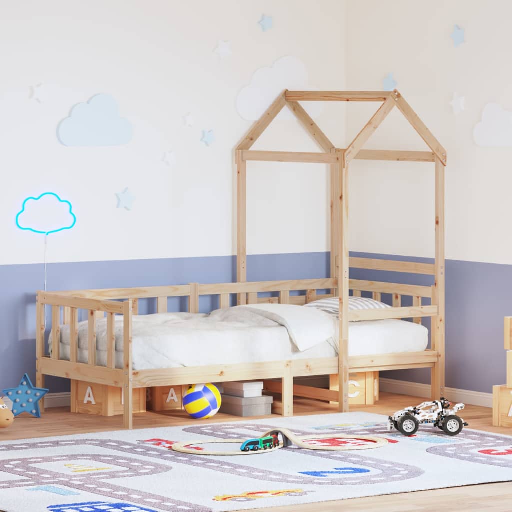 Pat de zi cu acoperiș, 80x200 cm, lemn masiv de pin GartenMobel Dekor