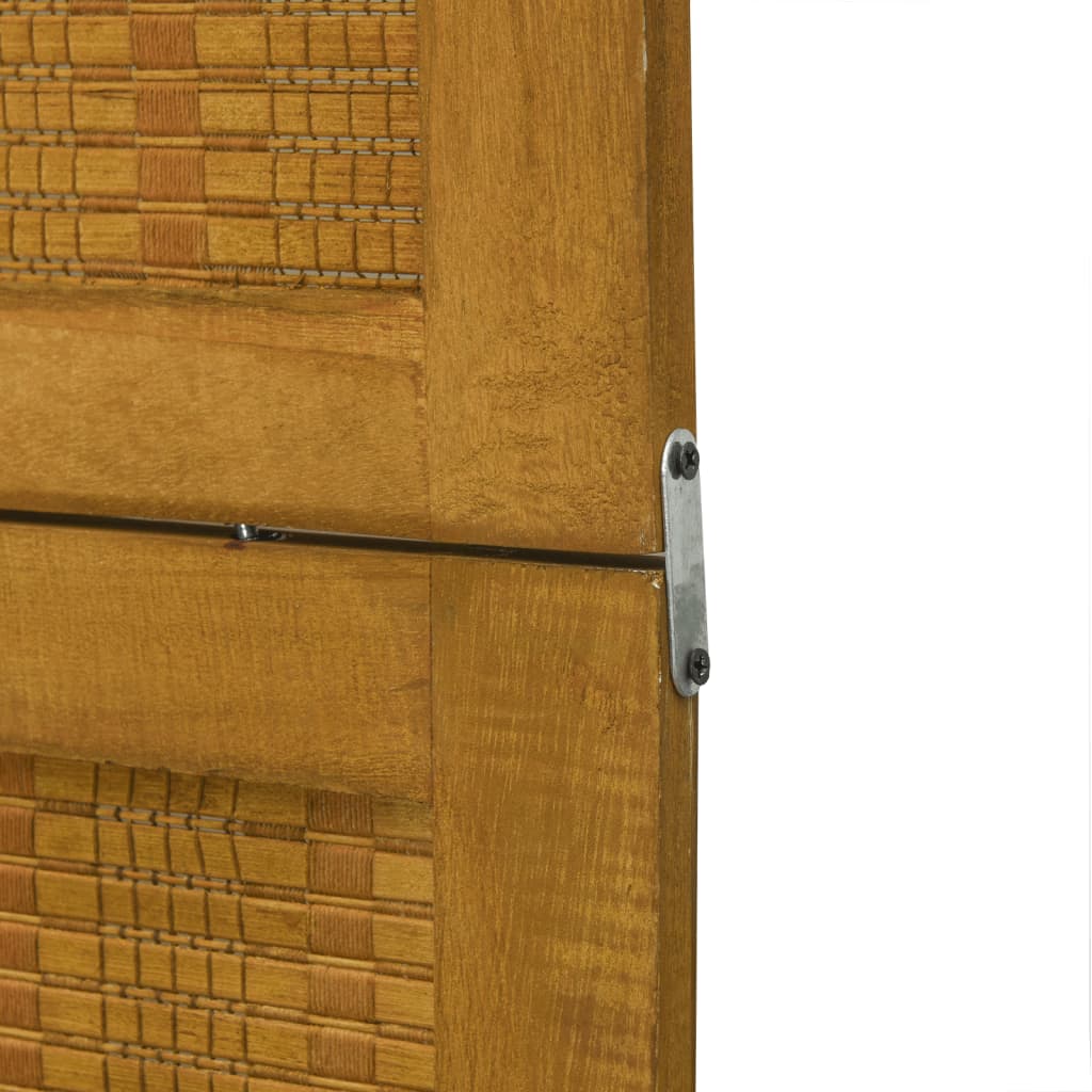 Paravan de cameră cu 4 panouri, maro, lemn masiv paulownia GartenMobel Dekor