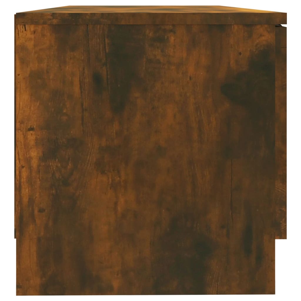 Comodă TV, 2 buc.,stejar fumuriu, 80x35x36,5 cm, lemn prelucrat GartenMobel Dekor
