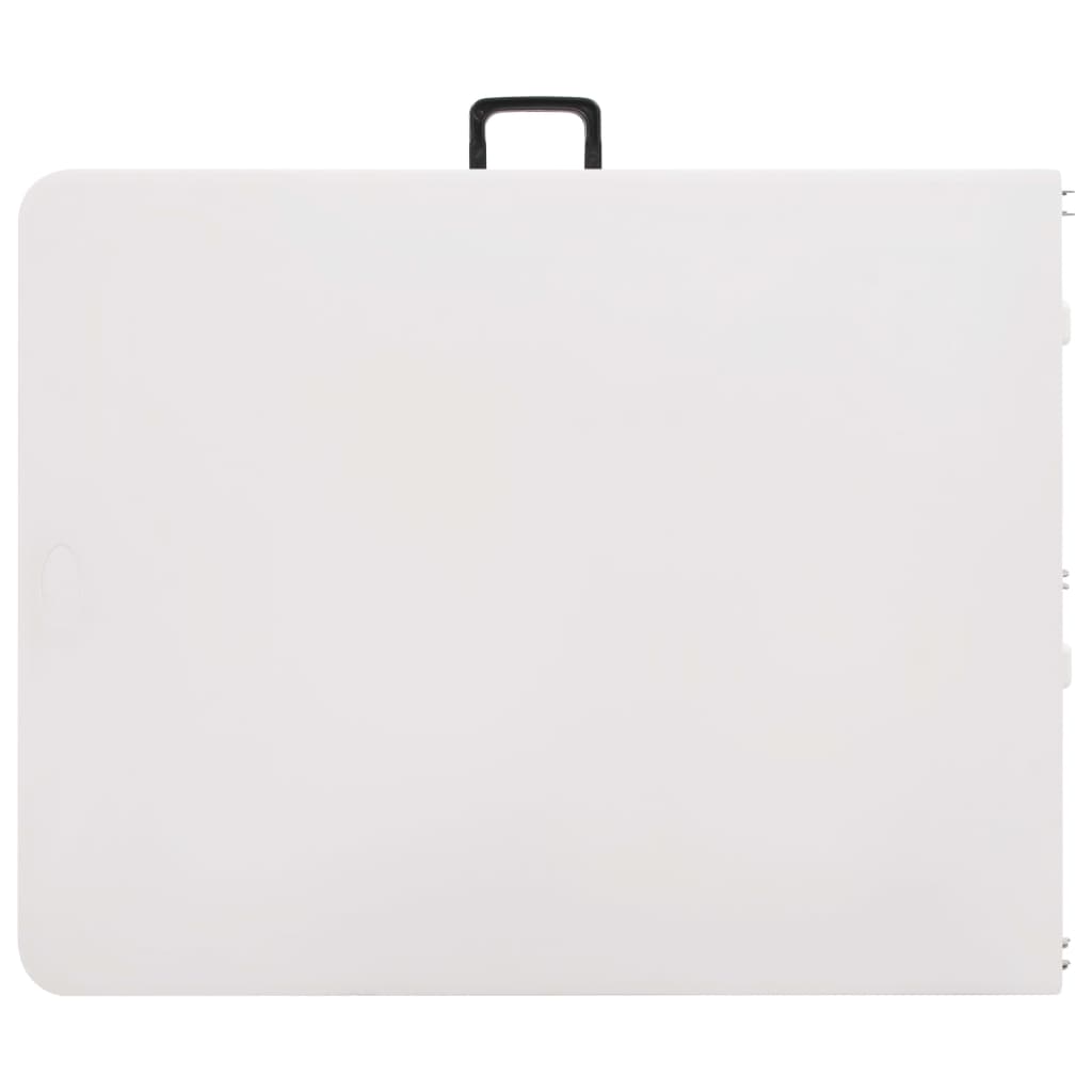 Masă de grădină pliabilă, alb, 180x72x72 cm, HDPE GartenMobel Dekor