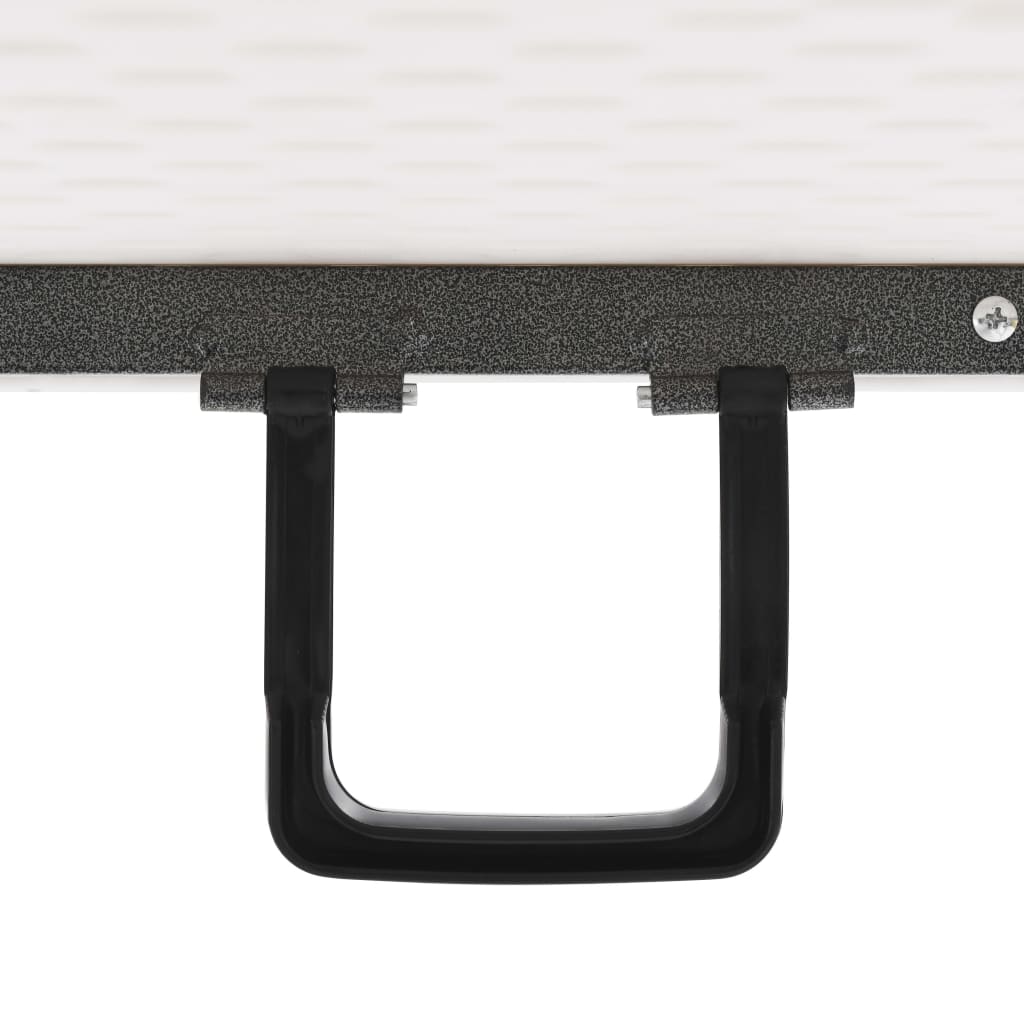 Masă de grădină pliabilă, alb, 180x72x72 cm, HDPE GartenMobel Dekor