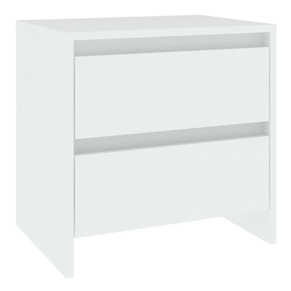 Noptiere, 2 buc., alb, 45x34,5x44,5 cm, PAL  GartenMobel Dekor