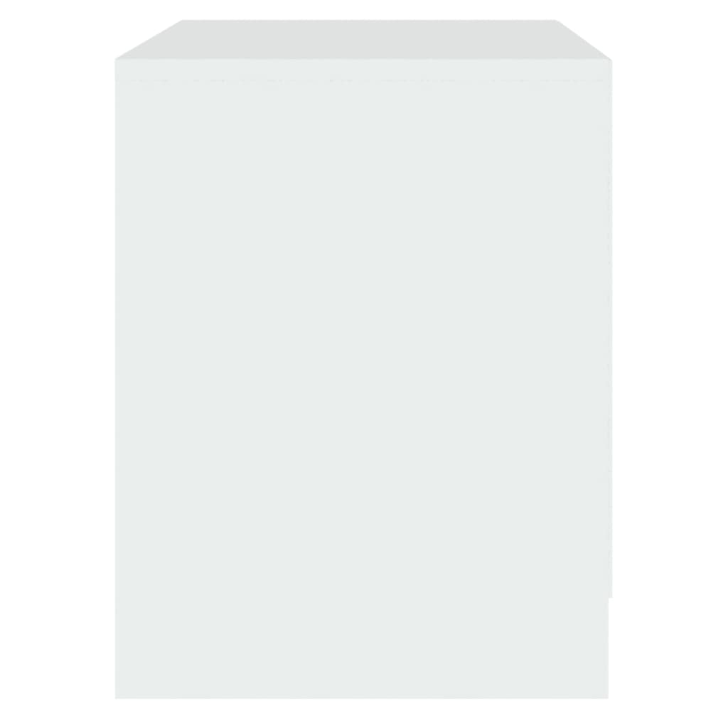 Noptiere, 2 buc., alb, 45x34,5x44,5 cm, PAL  GartenMobel Dekor
