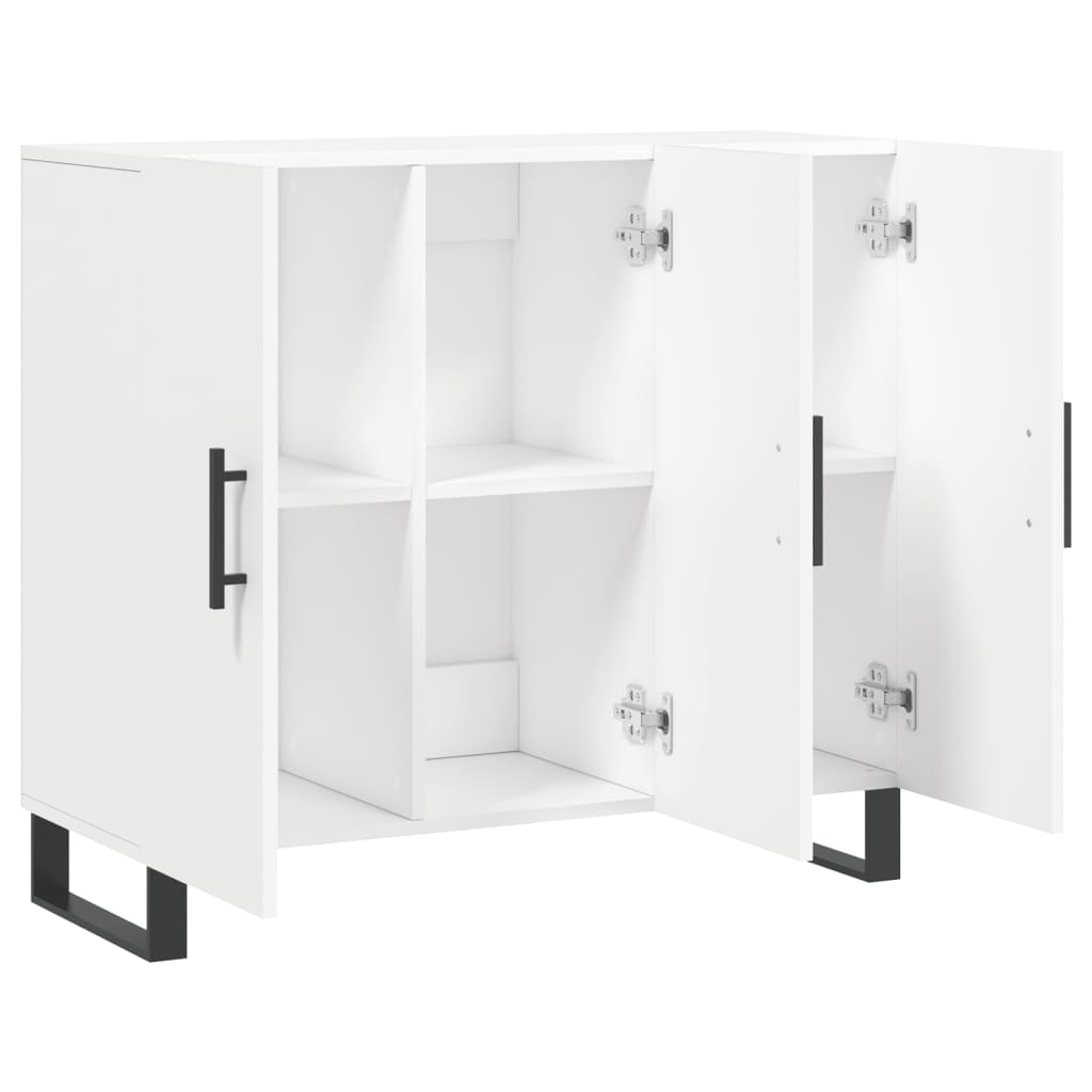 Dulap, alb, 90x34x80 cm, lemn compozit GartenMobel Dekor