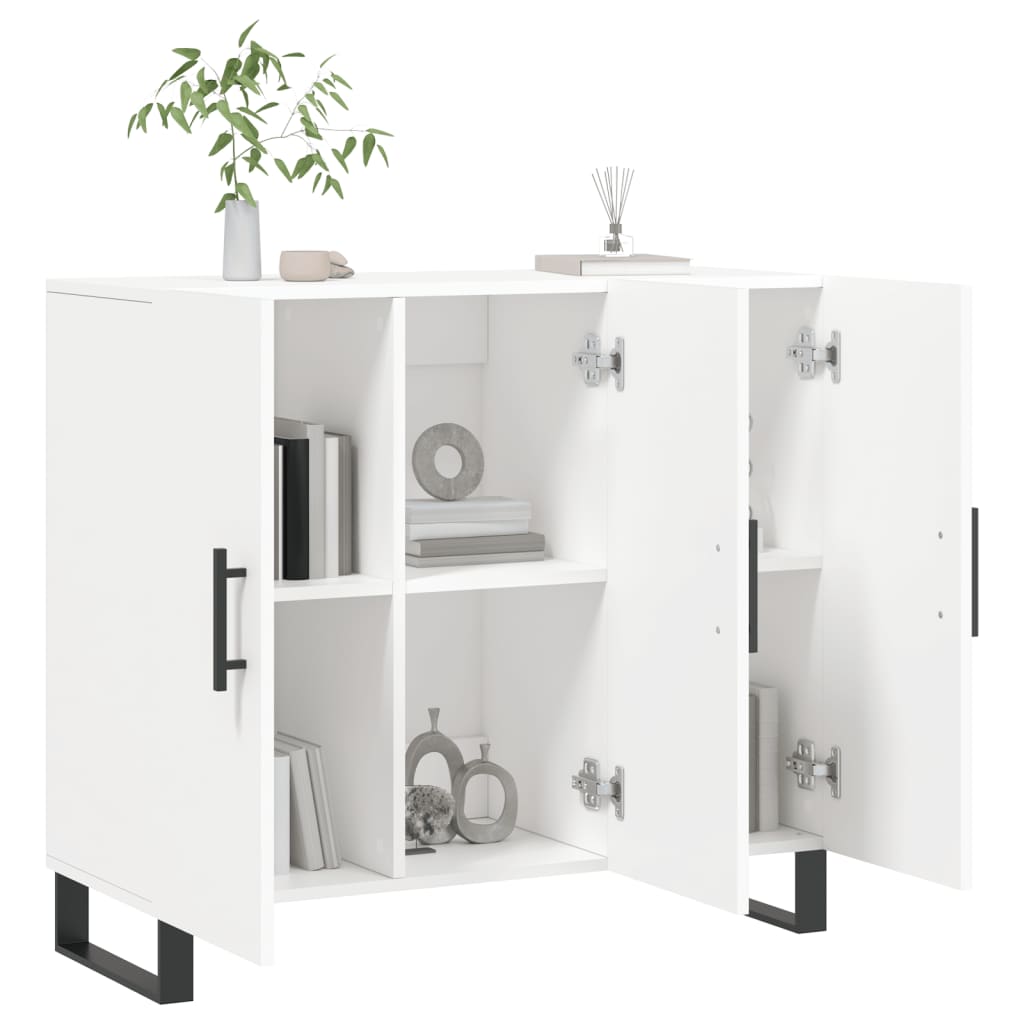 Dulap, alb, 90x34x80 cm, lemn compozit GartenMobel Dekor