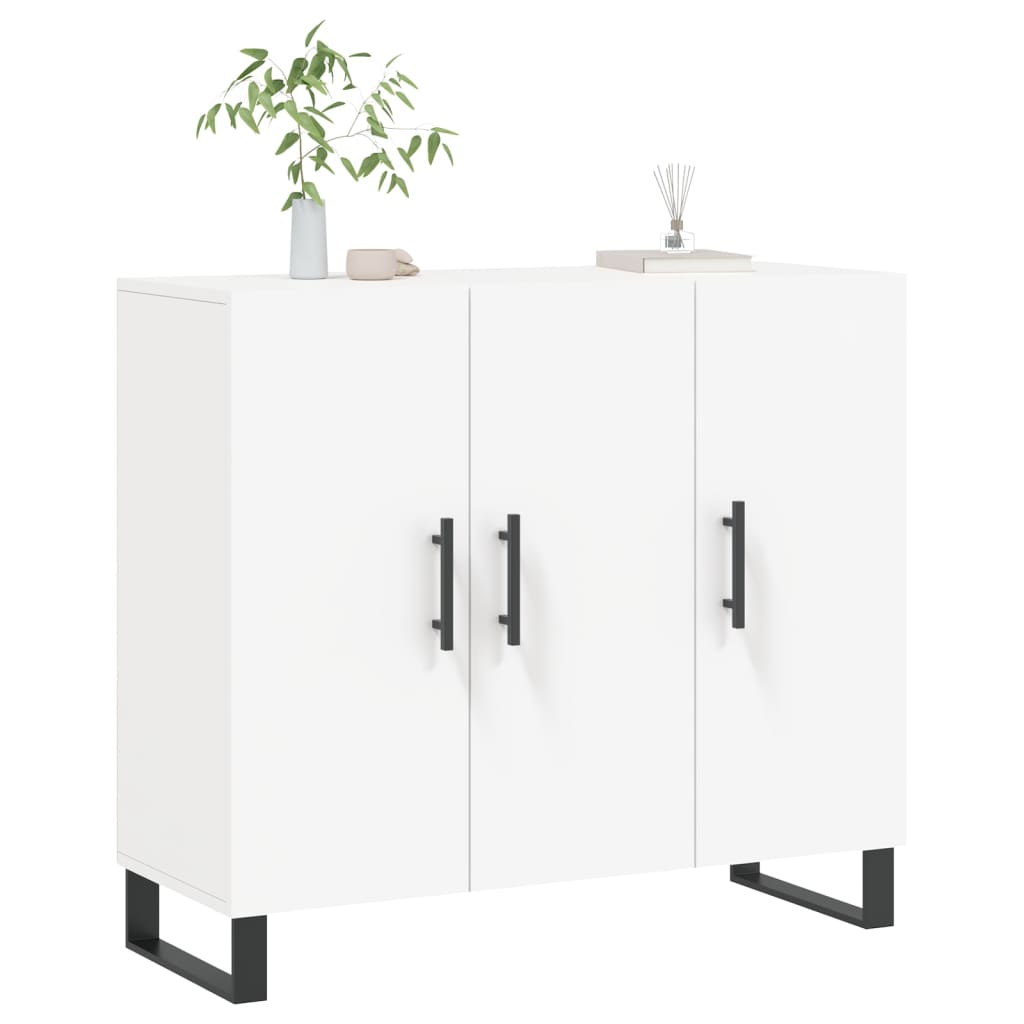Dulap, alb, 90x34x80 cm, lemn compozit GartenMobel Dekor