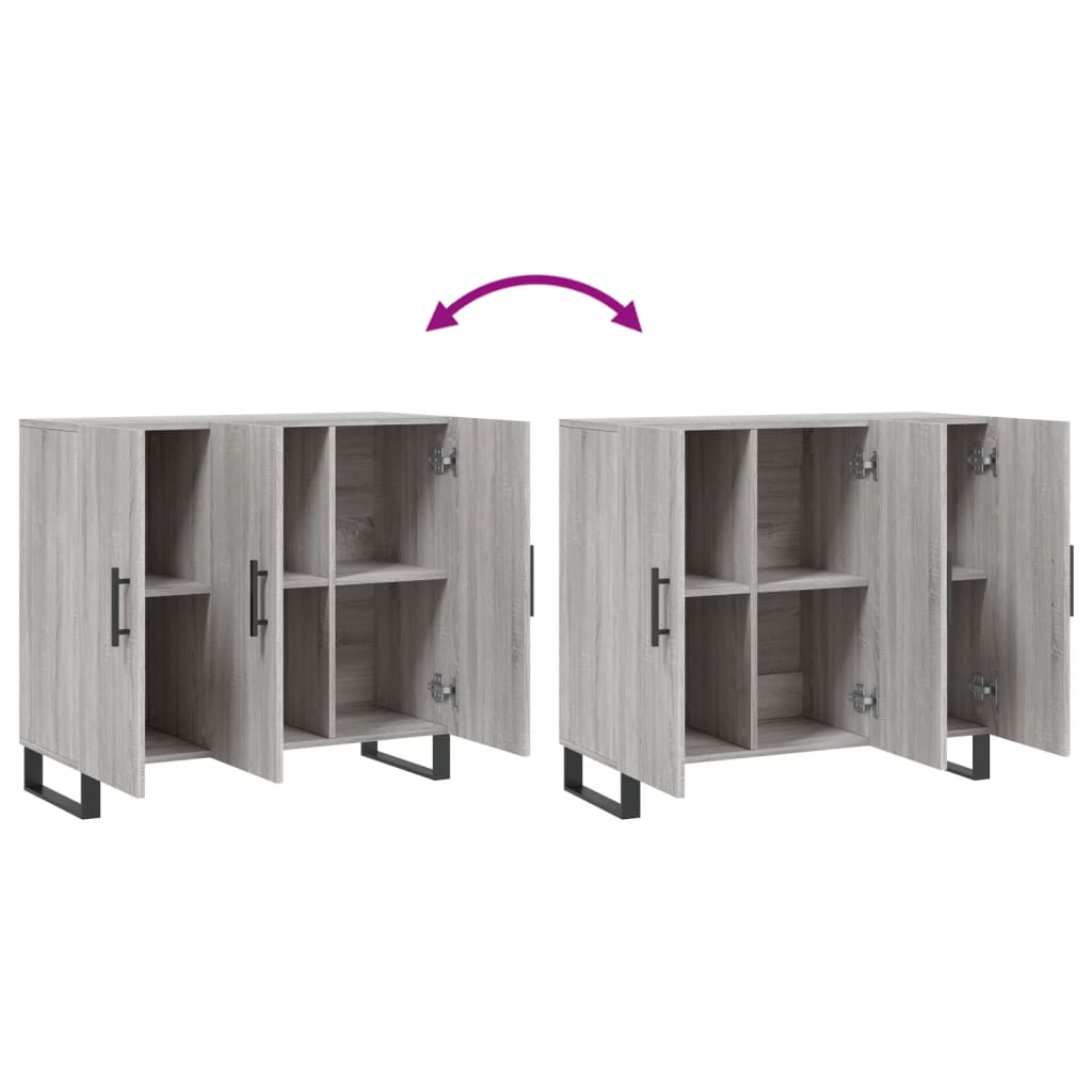 Dulap, gri sonoma, 90x34x80 cm, lemn compozit GartenMobel Dekor