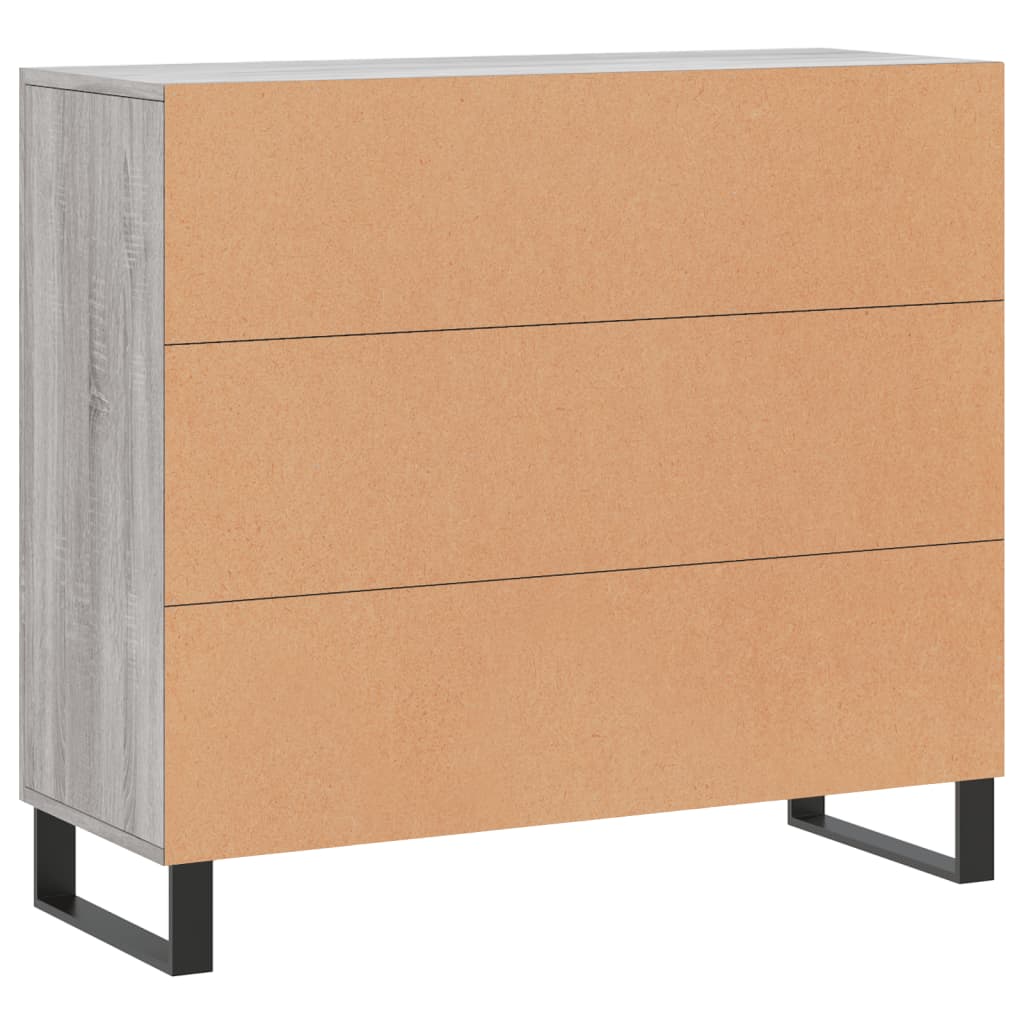 Dulap, gri sonoma, 90x34x80 cm, lemn compozit GartenMobel Dekor