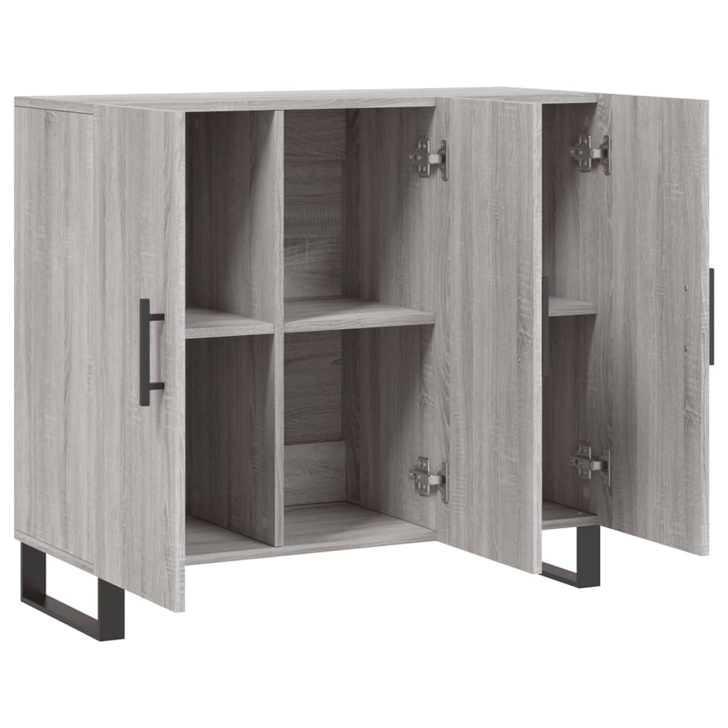 Dulap, gri sonoma, 90x34x80 cm, lemn compozit GartenMobel Dekor