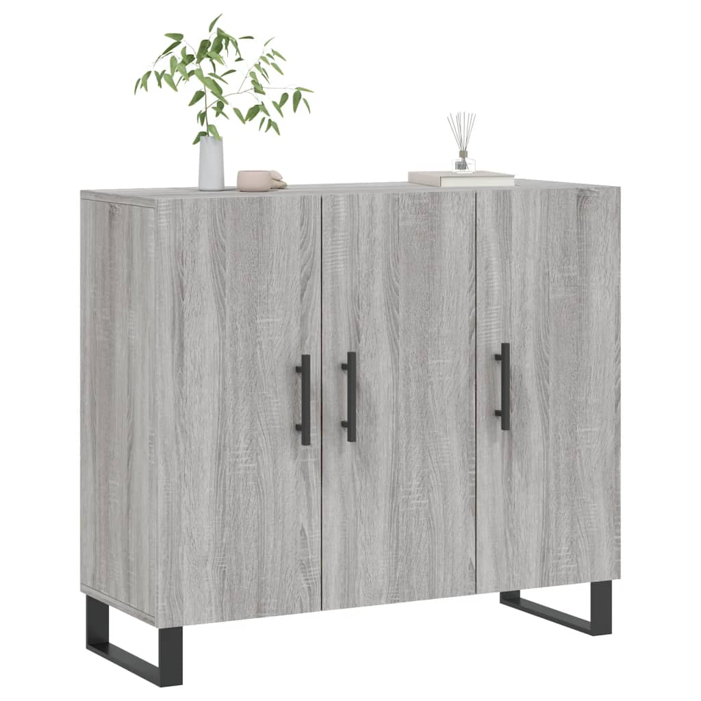 Dulap, gri sonoma, 90x34x80 cm, lemn compozit GartenMobel Dekor